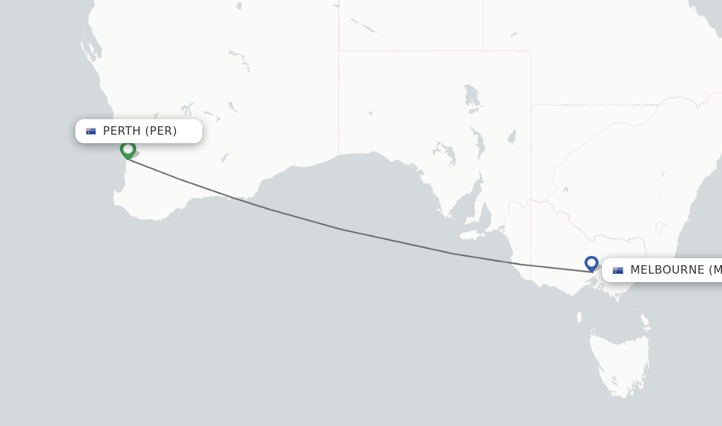 Direct (non-stop) from Perth to Melbourne - schedules -