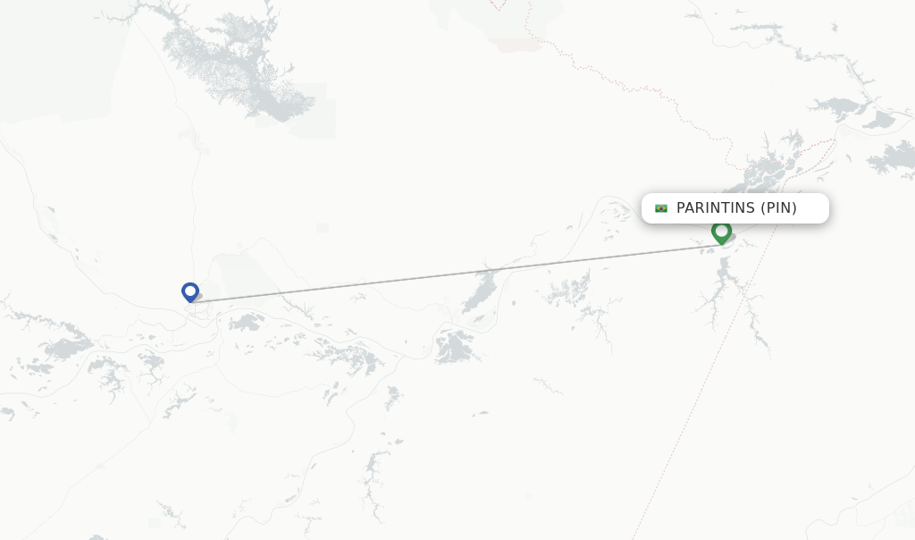 Parintins flight map