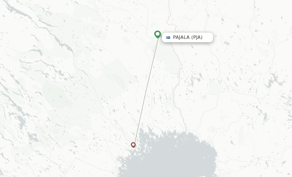 Pajala PJA route map