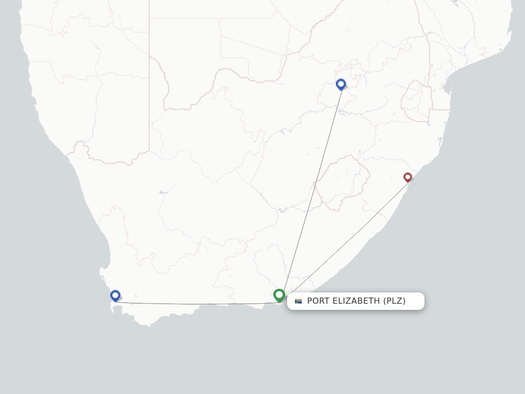 Port Elizabeth PLZ route map