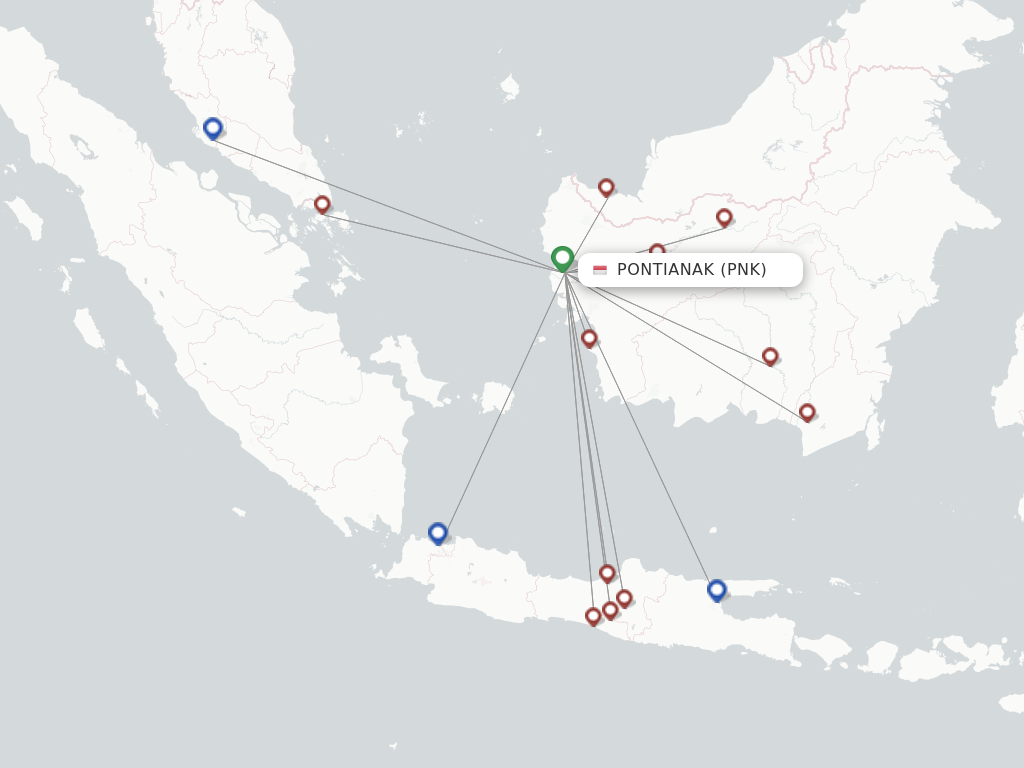 Pontianak PNK route map