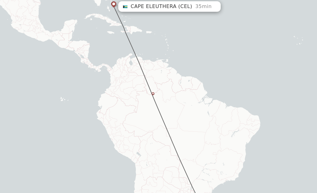 Flights from Porto Alegre to Canela route map