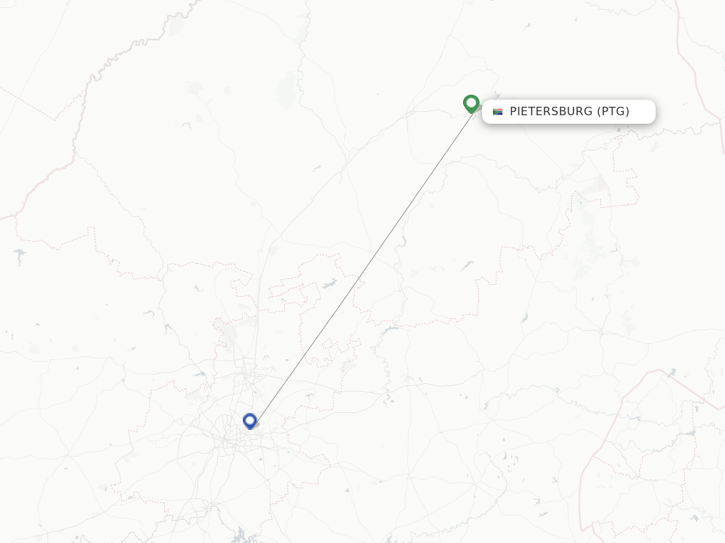Pietersburg PTG route map