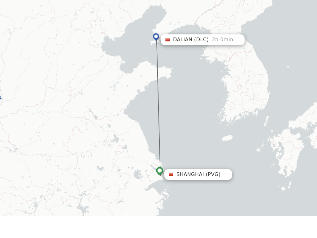 Direct (non-stop) flights from Shanghai to Dalian - schedules ...