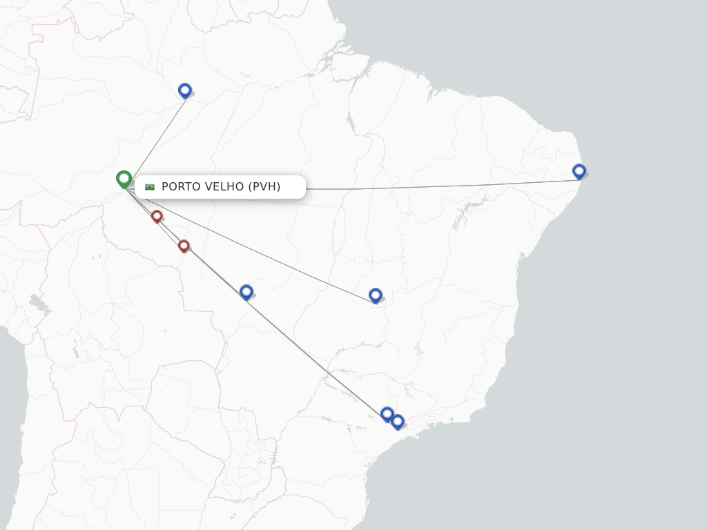 Porto Velho PVH route map