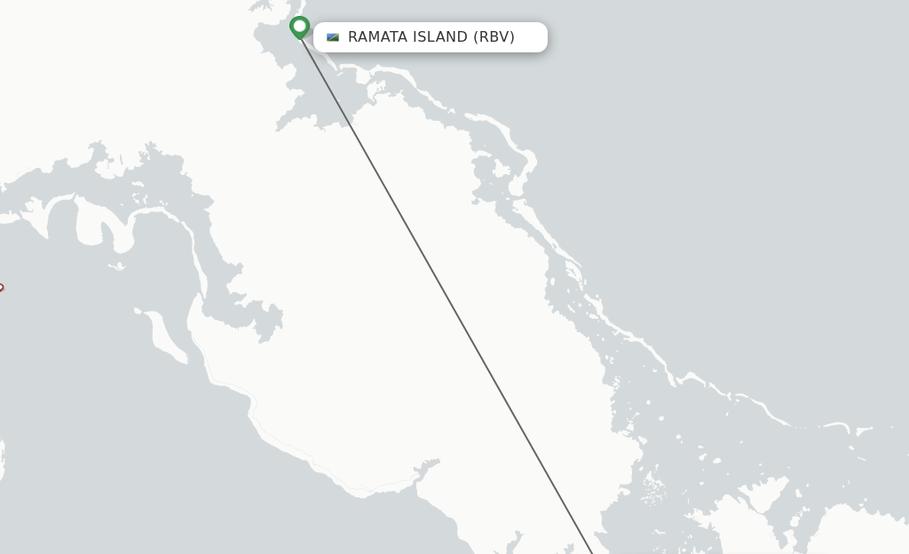 Flights from Ramata to Sege route map