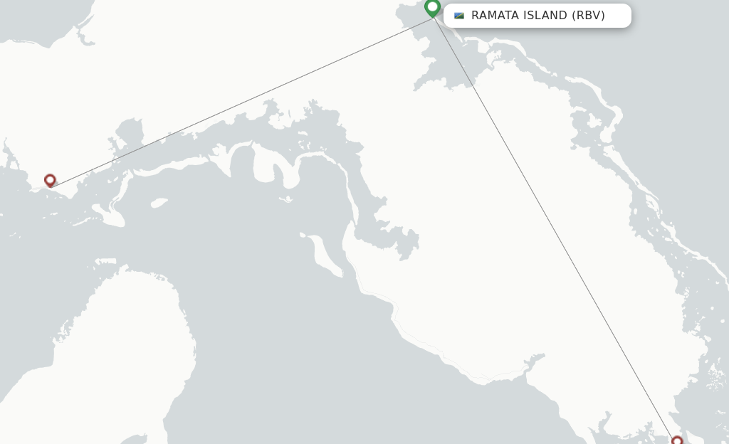 Ramata Island RBV route map