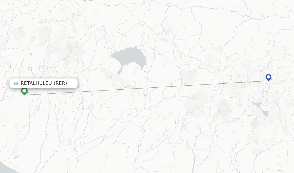 Retalhuleu flight map