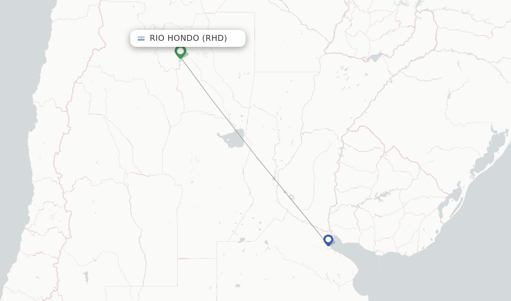 Rio Hondo flight map
