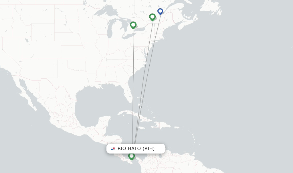 Rio Hato flight map