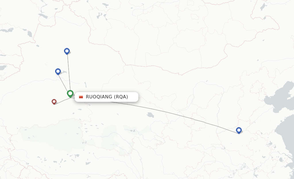 Ruoqiang RQA route map