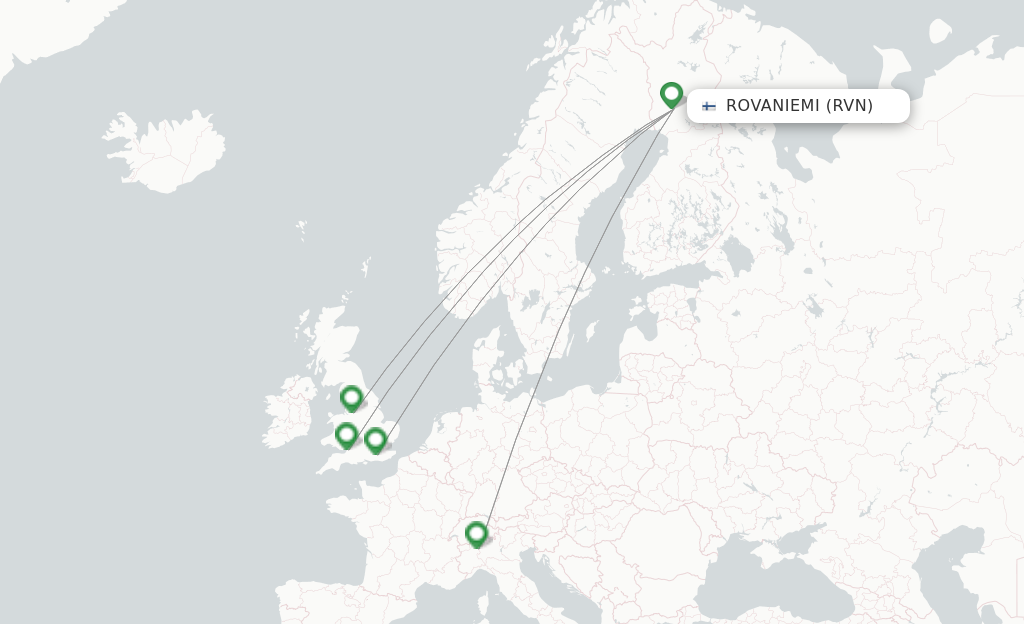 Easyjet Riute Map easyJet flights from Rovaniemi, RVN - FlightsFrom.com