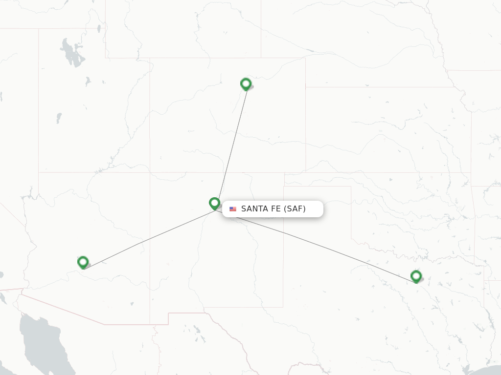 Santa Fe SAF route map