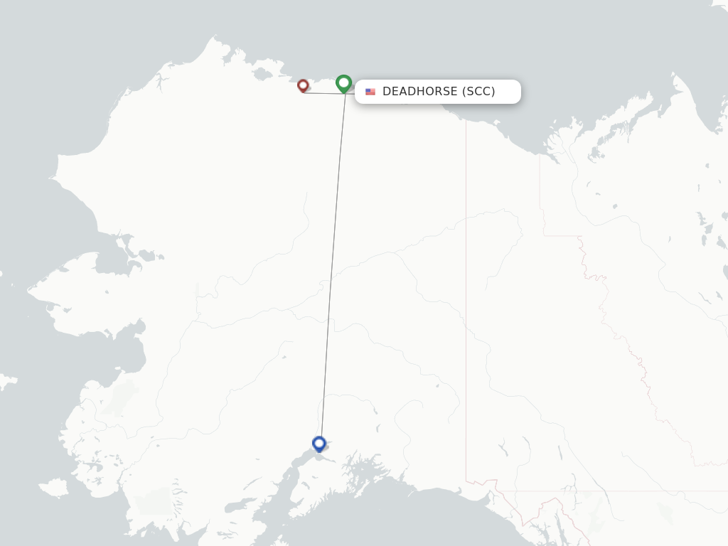 Prudhoe Bay/Deadhorse SCC route map