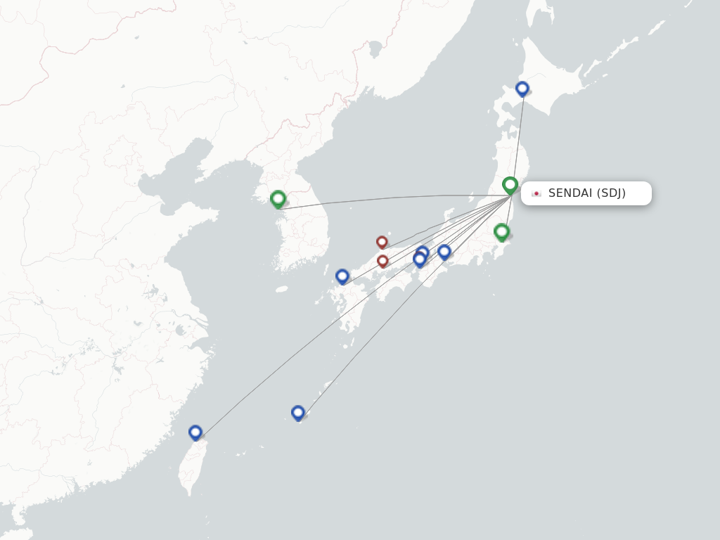 Sendai SDJ route map