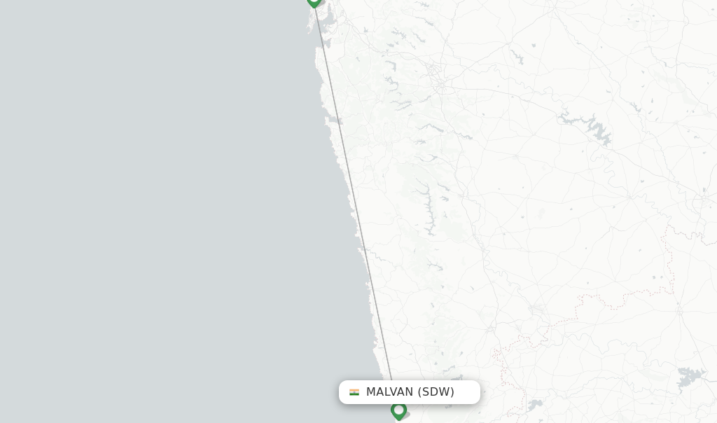Malvan flight map