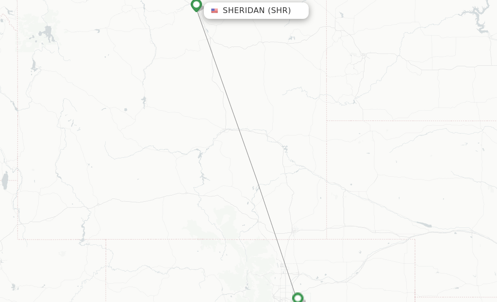 Sheridan SHR route map
