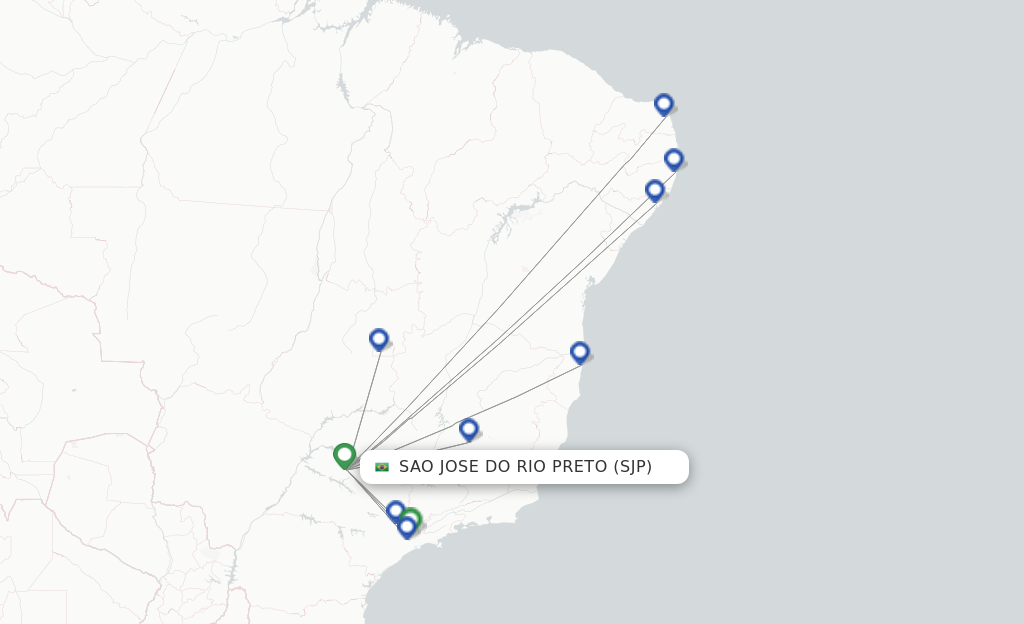Sao Jose Do Rio Preto SJP route map