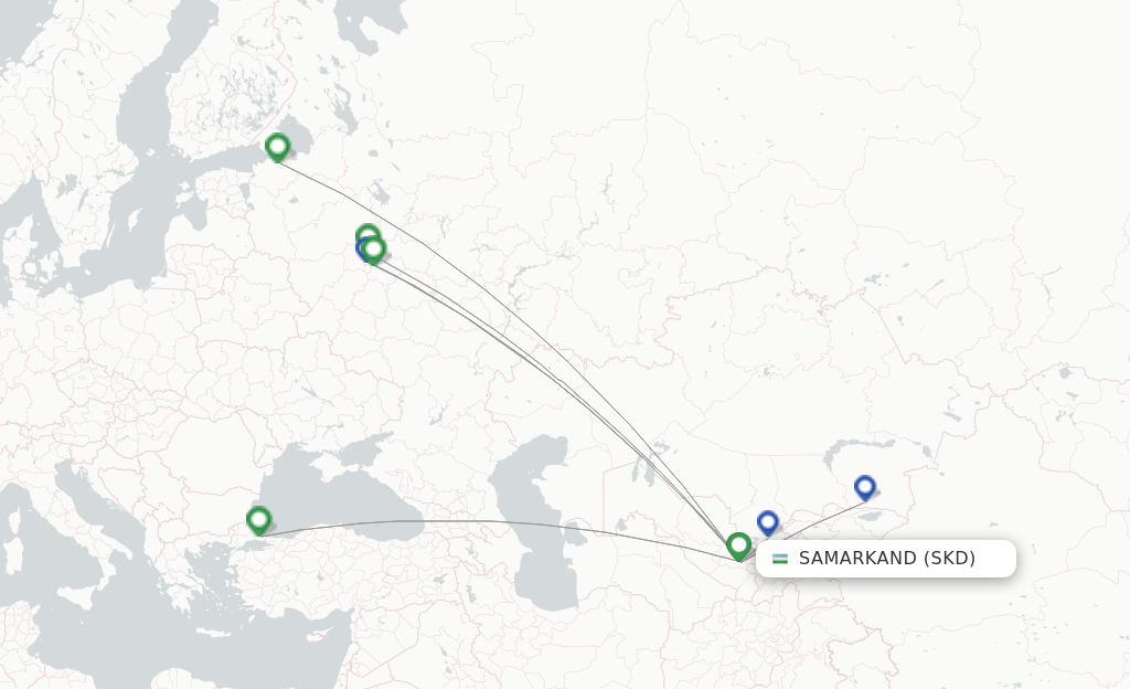 Samarkand SKD route map