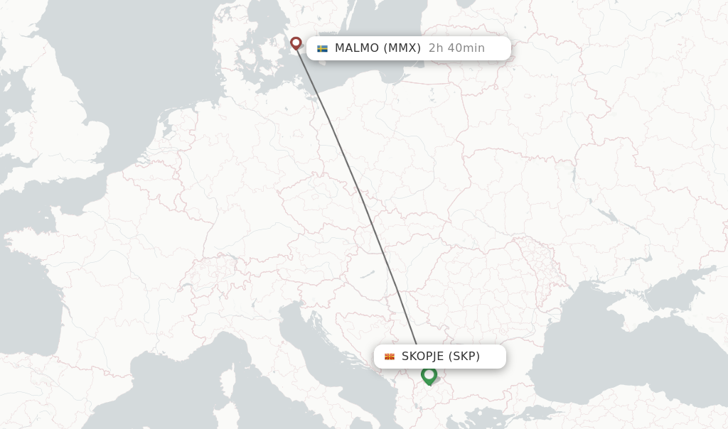 produktion telex liner Direct (non-stop) flights from Skopje to Malmo - schedules - FlightsFrom.com