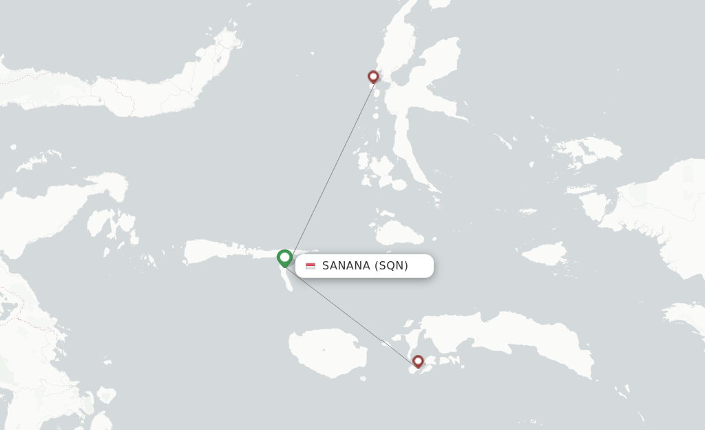 Sanana SQN route map