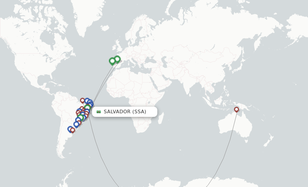 Salvador SSA route map
