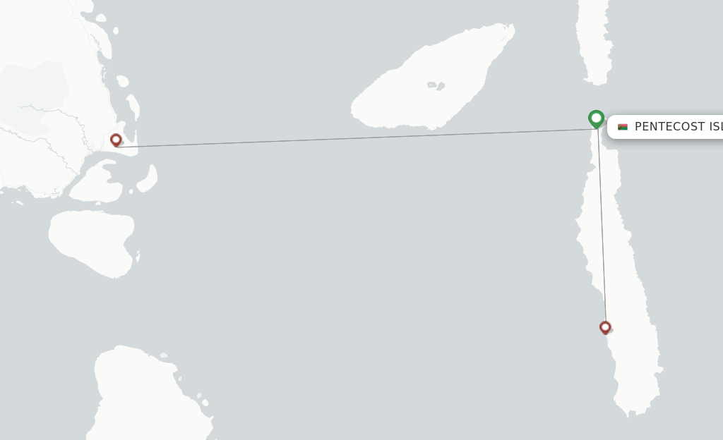 Pentecost Island SSR route map