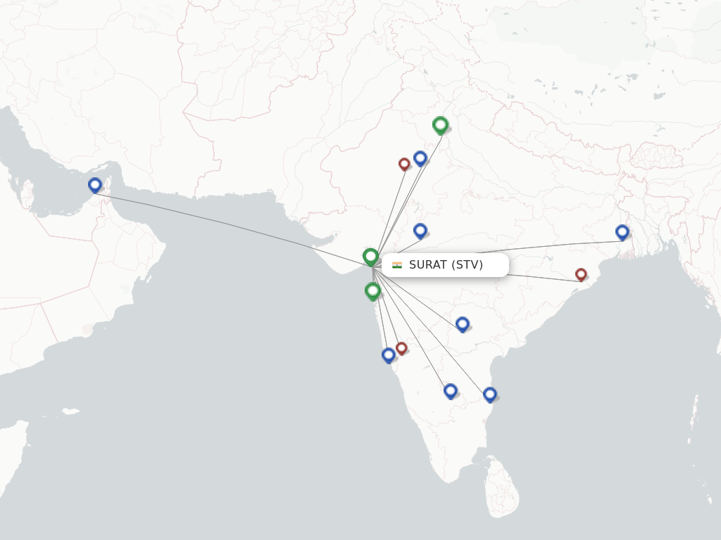 Surat Gujarat STV route map