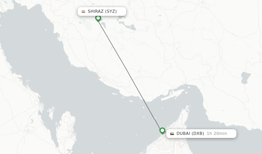 Direct Non Stop Flights From Shiraz To Dubai Schedules 