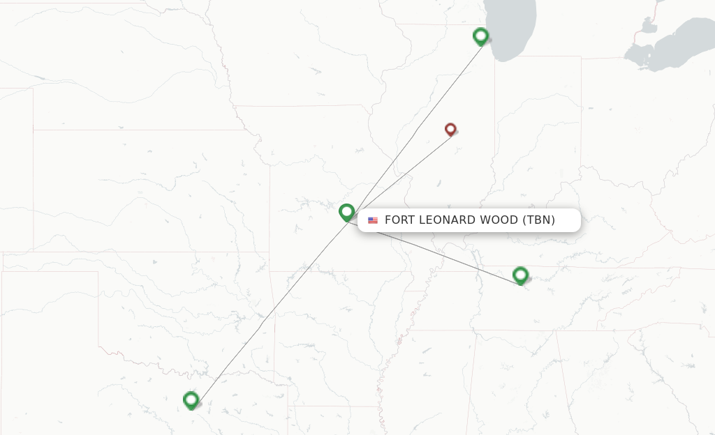 Fort Leonard Wood TBN route map