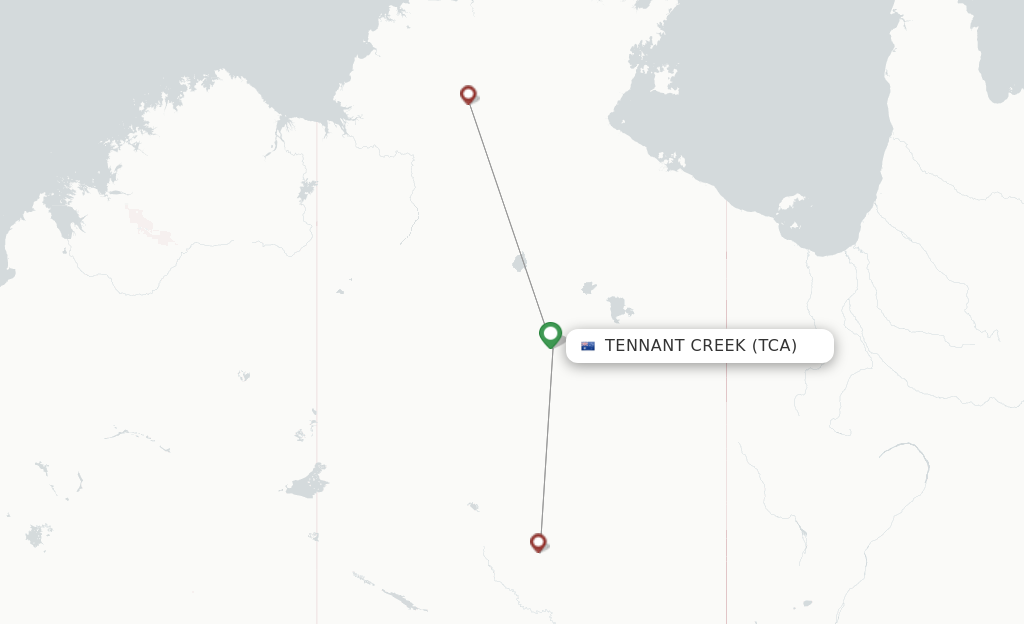 Tennant Creek TCA route map