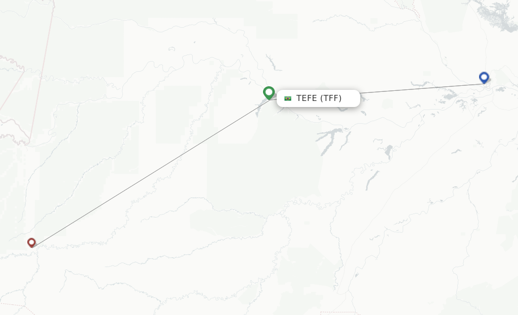 Tefe TFF route map