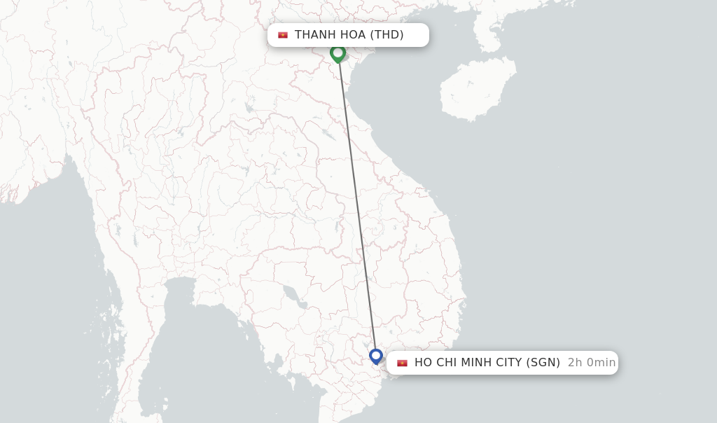 Direct Non Stop Flights From Thanh Hoa To Ho Chi Minh City