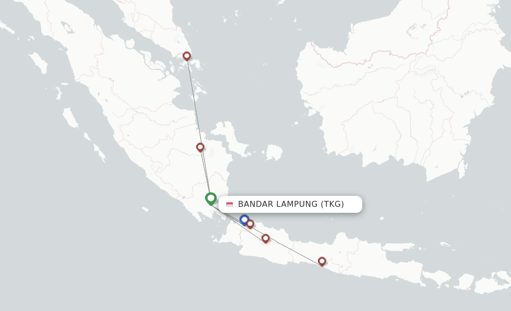 Bandar Lampung TKG route map