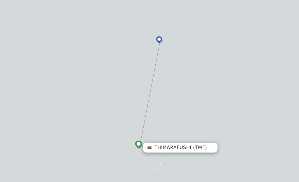 Thimarafushi TMF route map