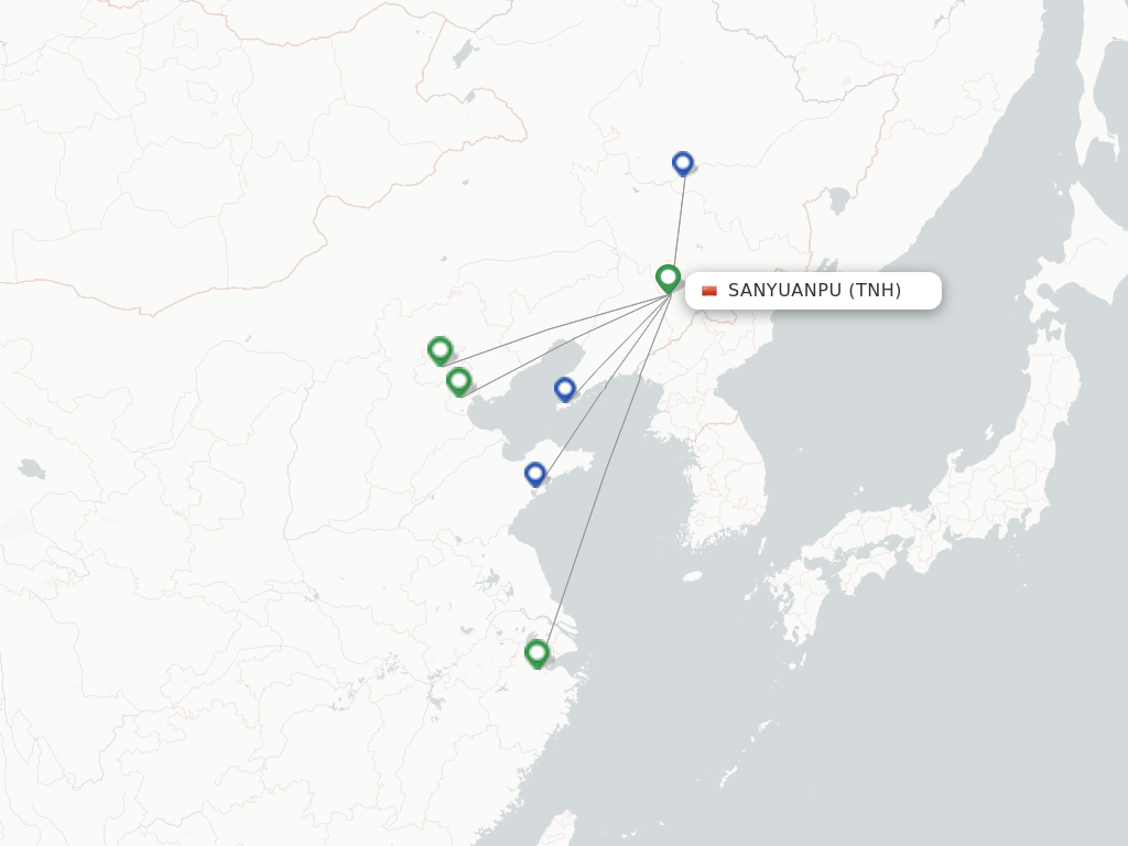 Sanyuanpu TNH route map