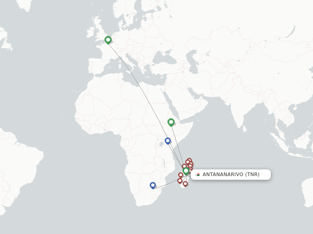 Antananarivo TNR route map