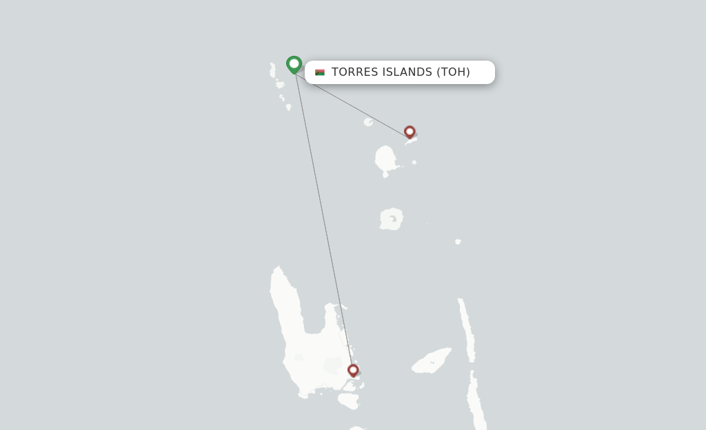 Torres Islands TOH route map
