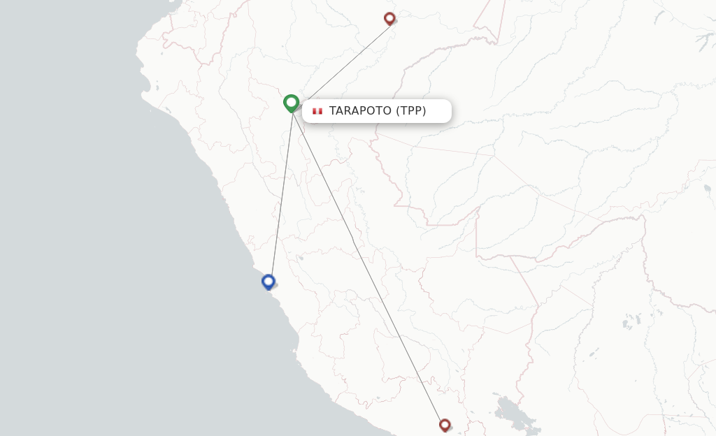 Tarapoto TPP route map
