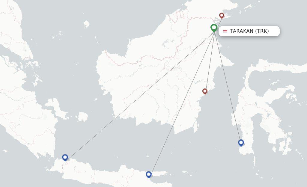 Tarakan TRK route map