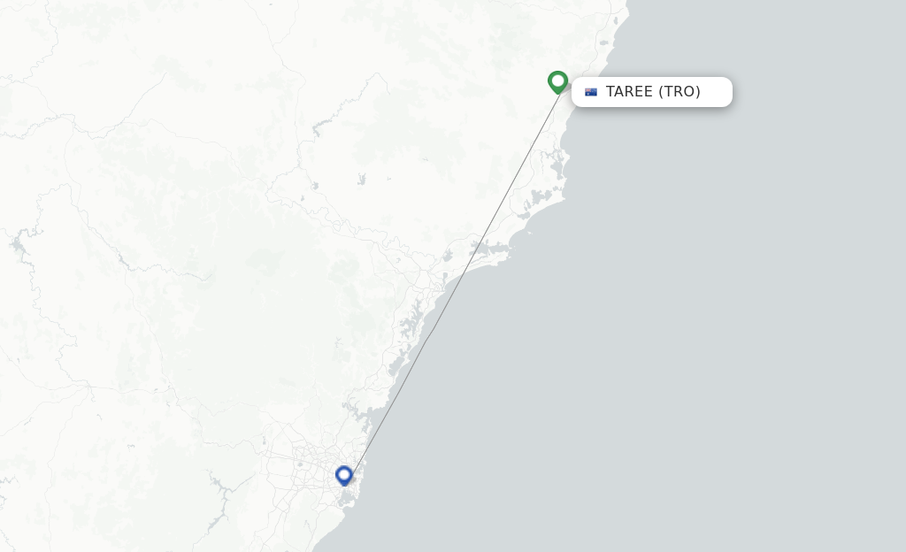Taree TRO route map
