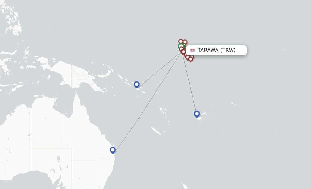 Tarawa TRW route map