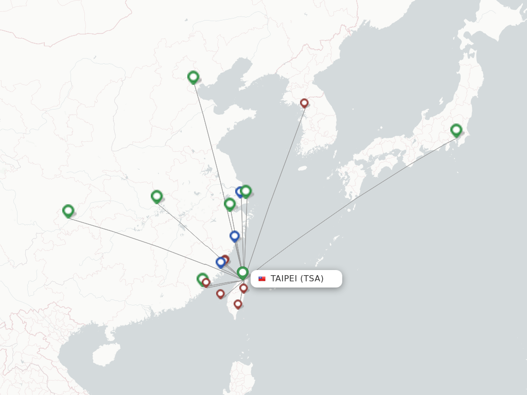 Taipei TSA route map
