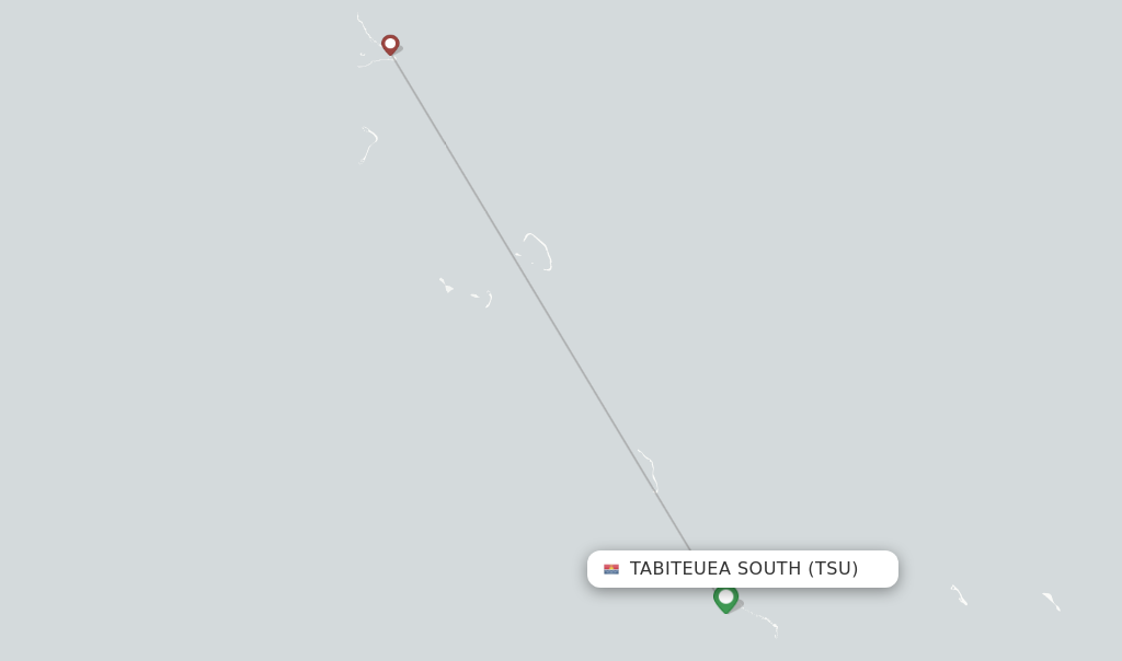 Tabiteuea South flight map