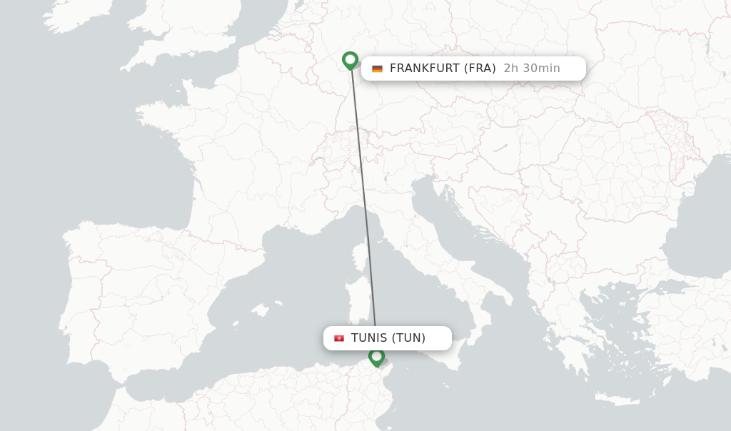 Flüge Von Frankfurt Am Main Nach Tunis