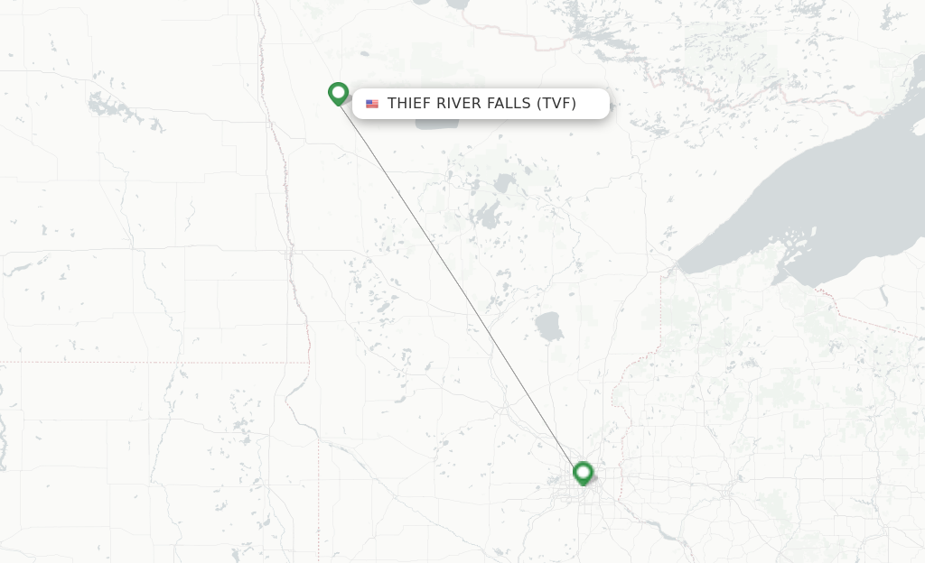 Thief River Falls TVF route map