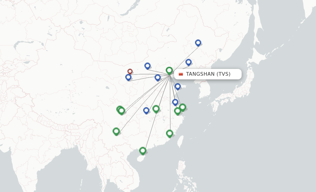 Tangshan TVS route map