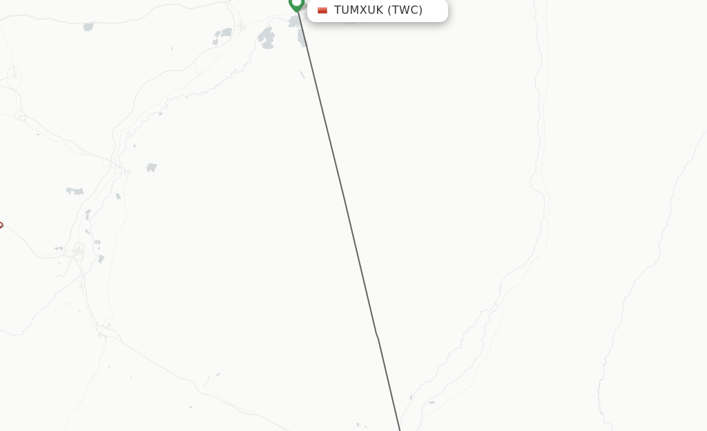 Flights from Tumushuke to Hotan route map