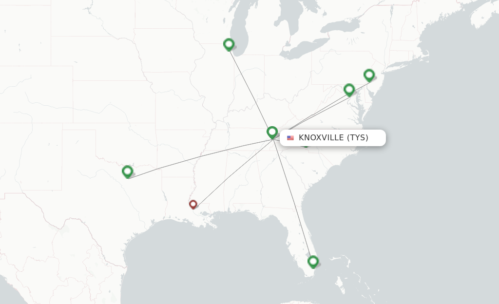 American Airlines flights from Knoxville, TYS - FlightsFrom.com