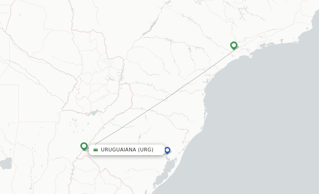 Uruguaiana URG route map